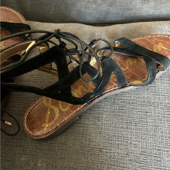 Sam Edelman Gemma Black Tie Sandals - Picture 4 of 6